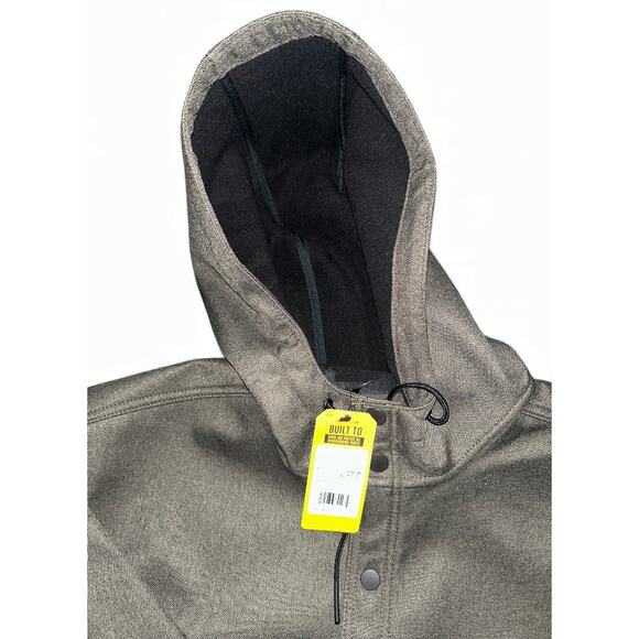 Carhartt Men's L Rain Defender Relaxed Fit Heavyweight Hooded Jacket - Picture 4 of 6